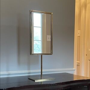 Custom Repurposed Gold Framed Vanity Mirror